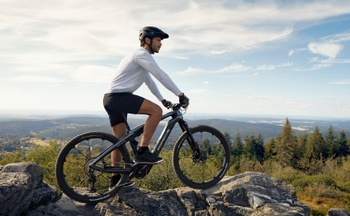 Porsche ebike in mountain