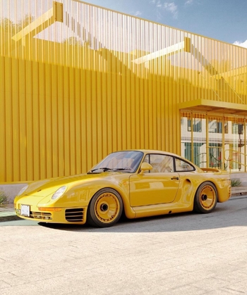 Porsche yellow