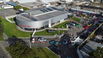 Porsche Center Bogota top view