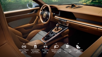 Interior de cuero del Porsche 911 Sonderwunsch.