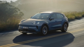 Sivi Cayenne S Electric sportski SUV s selegantnim dizajnom