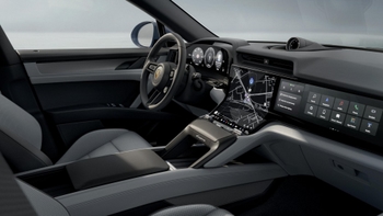 Sivi Cayenne S Electric sportski SUV s elegantnim dizajnom