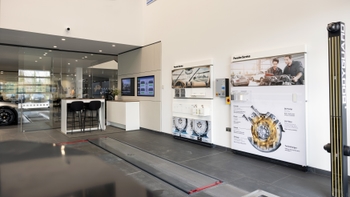 Porsche Centre Guildford showroom