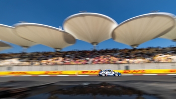 Team Porsche Malaysia race car on the Shanghai International Circuit during Porsche Carrera Cup Asia 2026