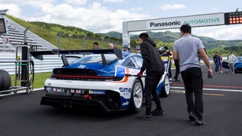 Team Porsche Malaysia #17 on the grid at Fuji International Speedway for Round 5 & 6 of Porsche Carrera Cup Asia 2026