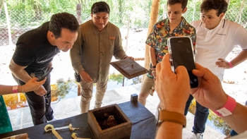 Porsche guests learning about their culture