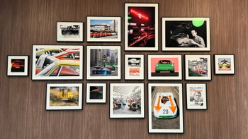 Customers selecting fabric for the interior of their Porsche model