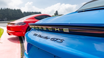 Parte trasera del porsche 718 Boxter GTS