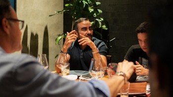 Porsche clients enjoying some snacks together