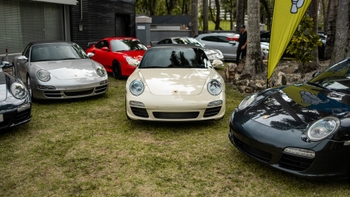 Autos Porsche en exhibición en Concurso de Elegancia