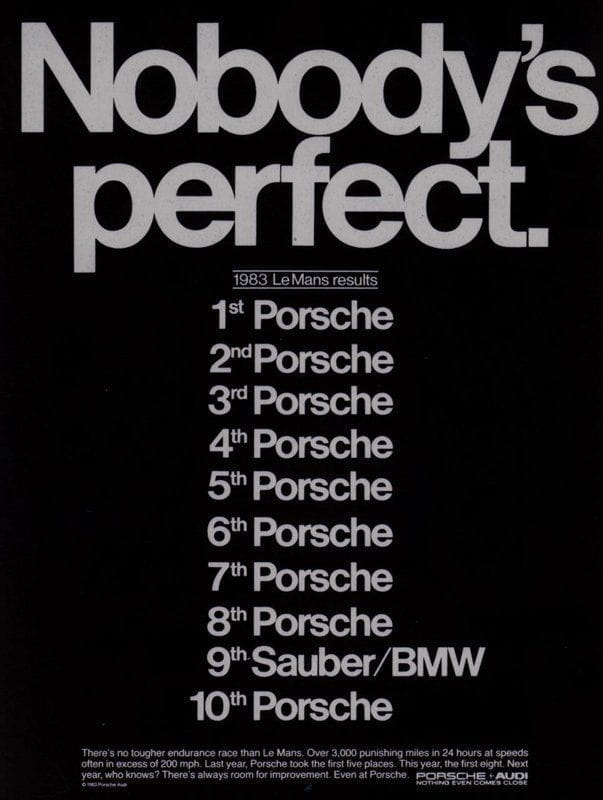 5 Great Porsche Print Advertisements